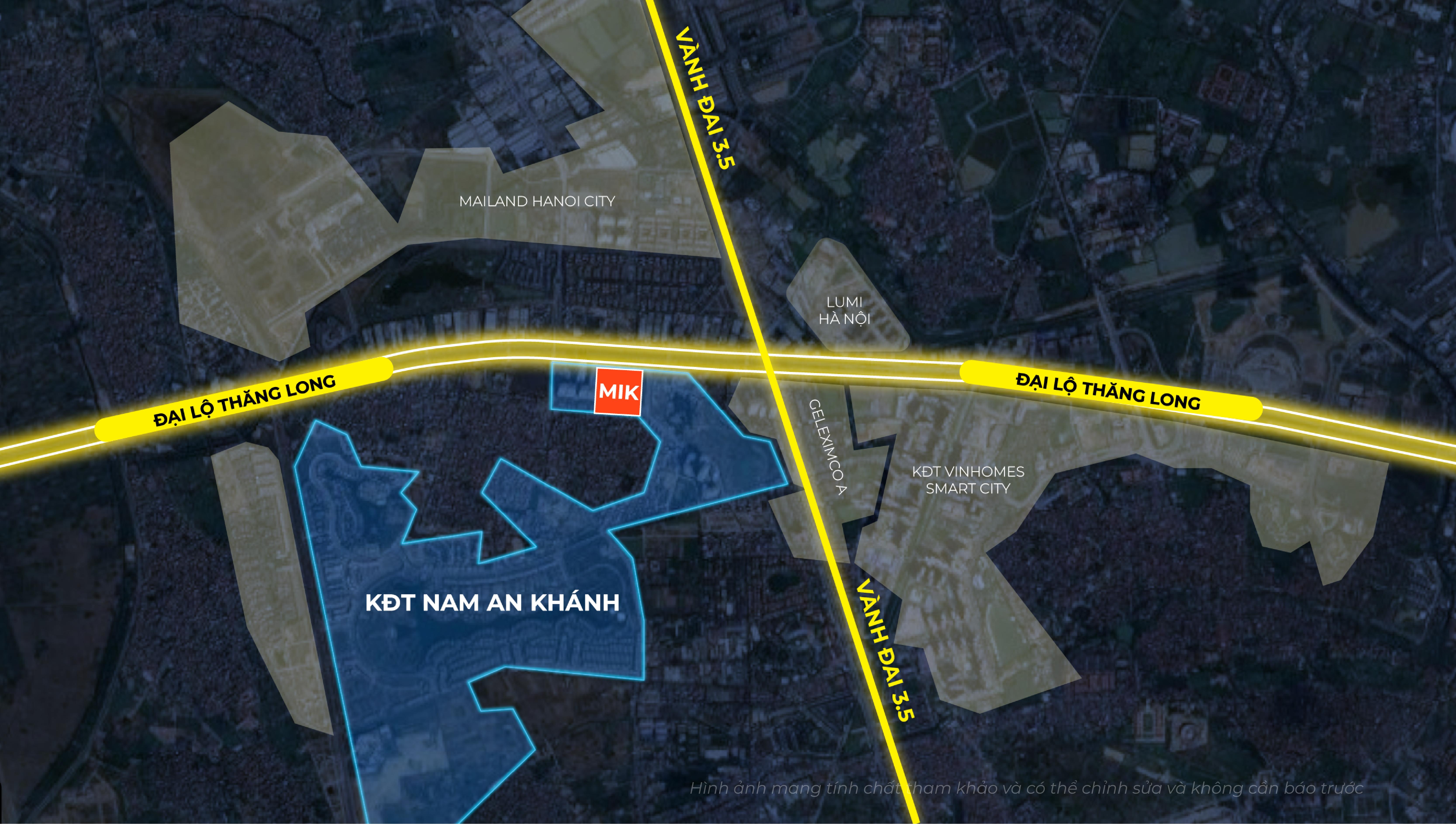 Bản đồ vị trí Imperia Sky Park tại Nam An Khánh